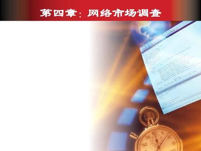 第4章 網(wǎng)上市場(chǎng)調(diào)查